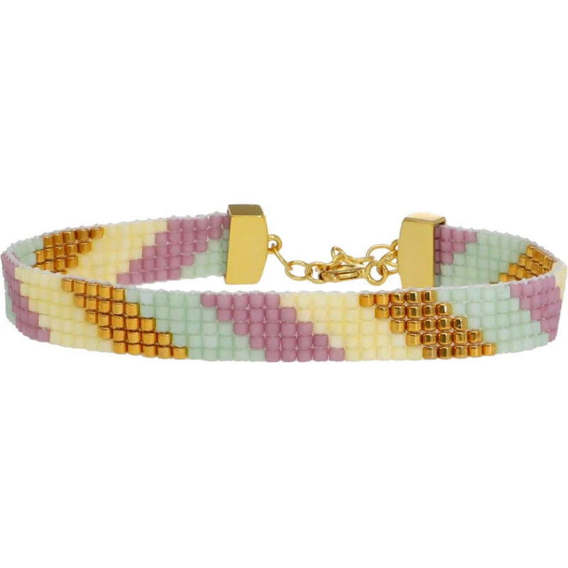 Nuni Copenhagen Linda armbånd 24 kt forgyldt – Pastel Dream 16+3 cm