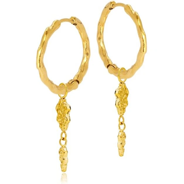 SISTIE 2ND Sophia Hoops — Creoler 23 mm, 18kt forgyldt