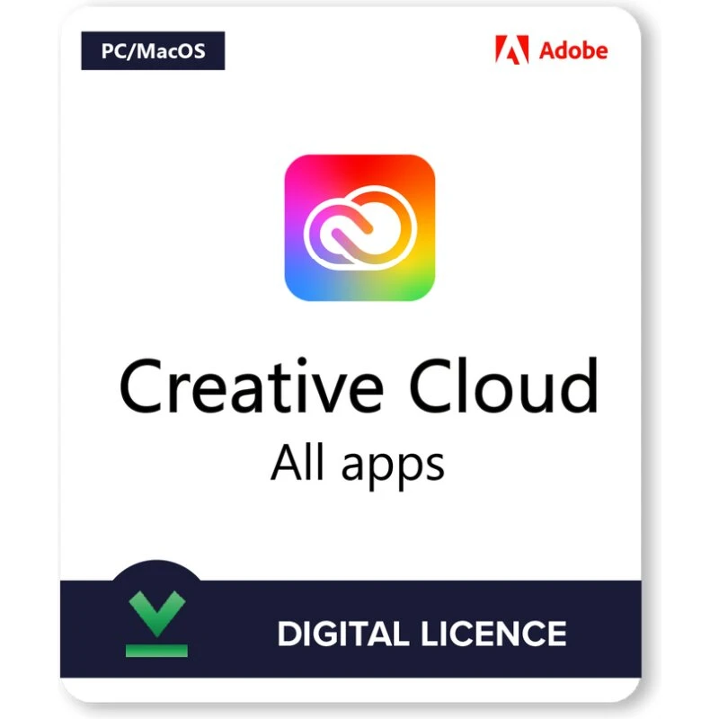 Adobe Creative Cloud Pro – 1 års digital licens (enkeltbruger)