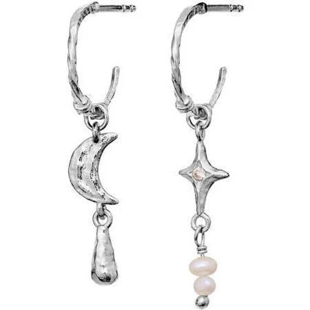 Maanesten Tamina øreringe i sølv med perler