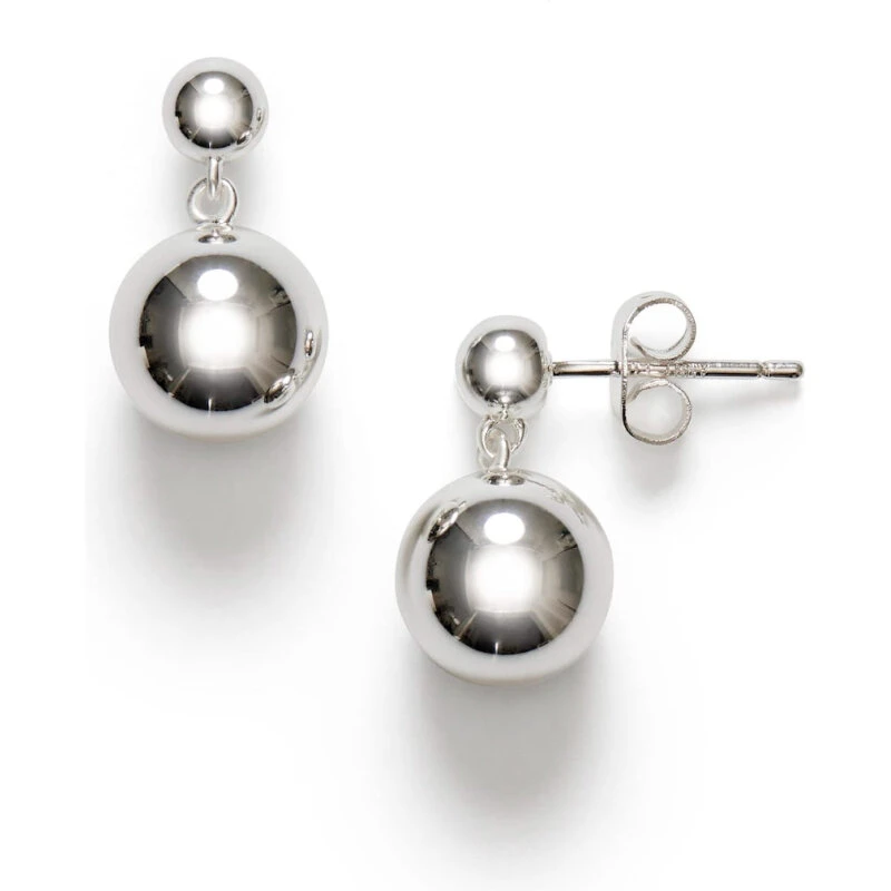 ANNI LU Drop of Silver øreringe 16 mm, sølvbelagt