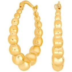 Siersbøl 8 kt. guld creoler 25 mm