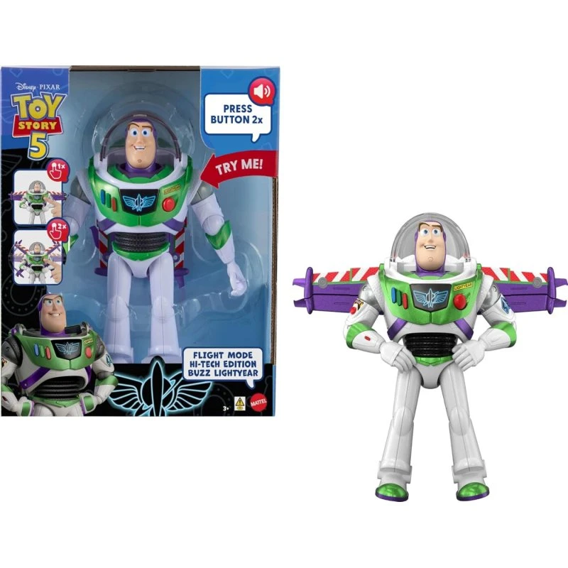 Mattel Toy Story 5 Buzz Lightyear Hi-Tech Edition 30cm