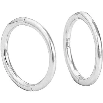 MerlePerle Billie Large creoler sølv 14,5 mm