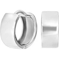 Nordahl SQUARE52 rhodinerede sølv creoler 15 mm