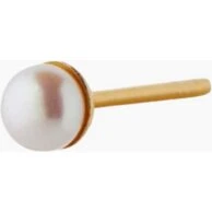 STINE A Tres Petit Pearl ørestik – 4 mm ferskvandsperle, sølv