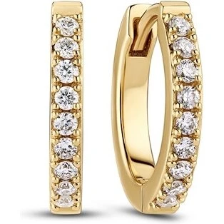 Sif Jakobs Alba Piccolo creoler 14 kt rødguld m. 0,18 ct lab-grown