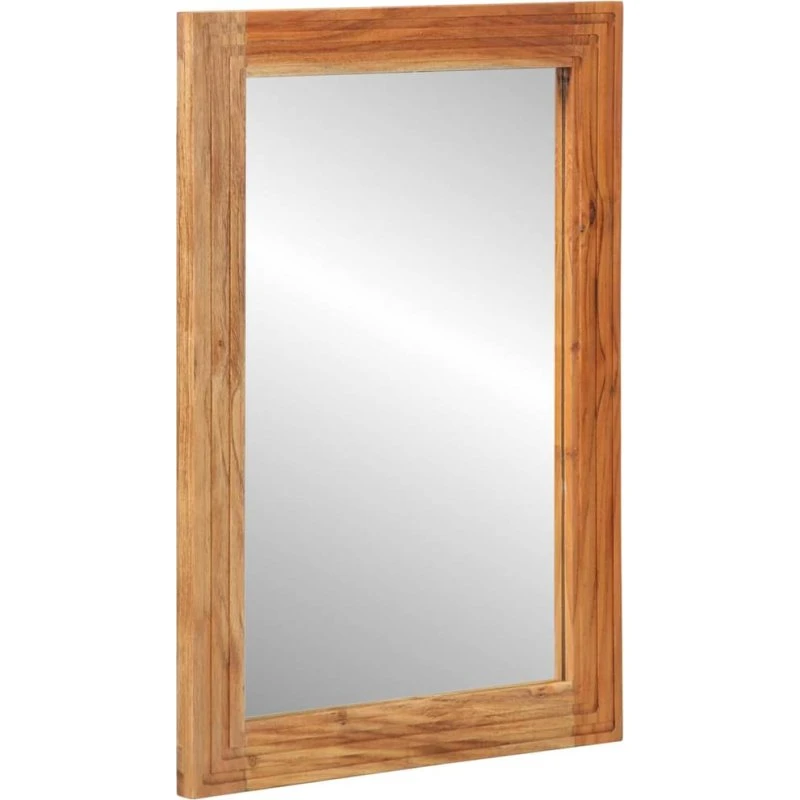 vidaXL Badeværelsesspejl Brun 70 x 50 cm i Akacietræ