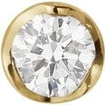 Georg Jensen Signature Diamonds solitaire ørestik 18 kt 0,20 ct