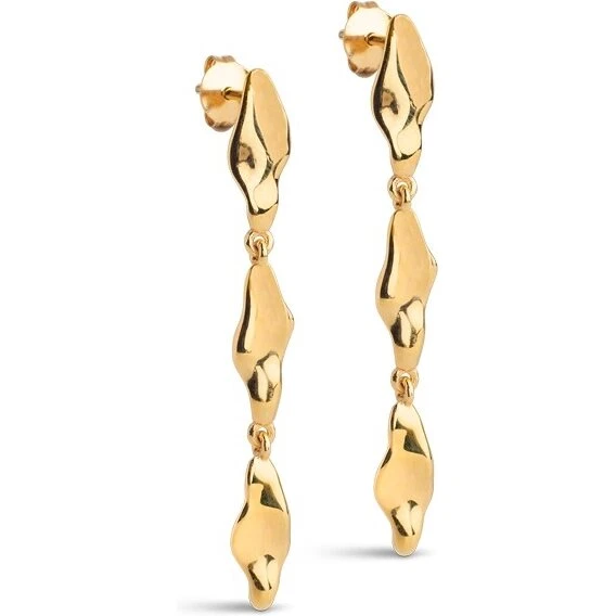 Enamel India Medium øreringe i 18K forgyldt sølv