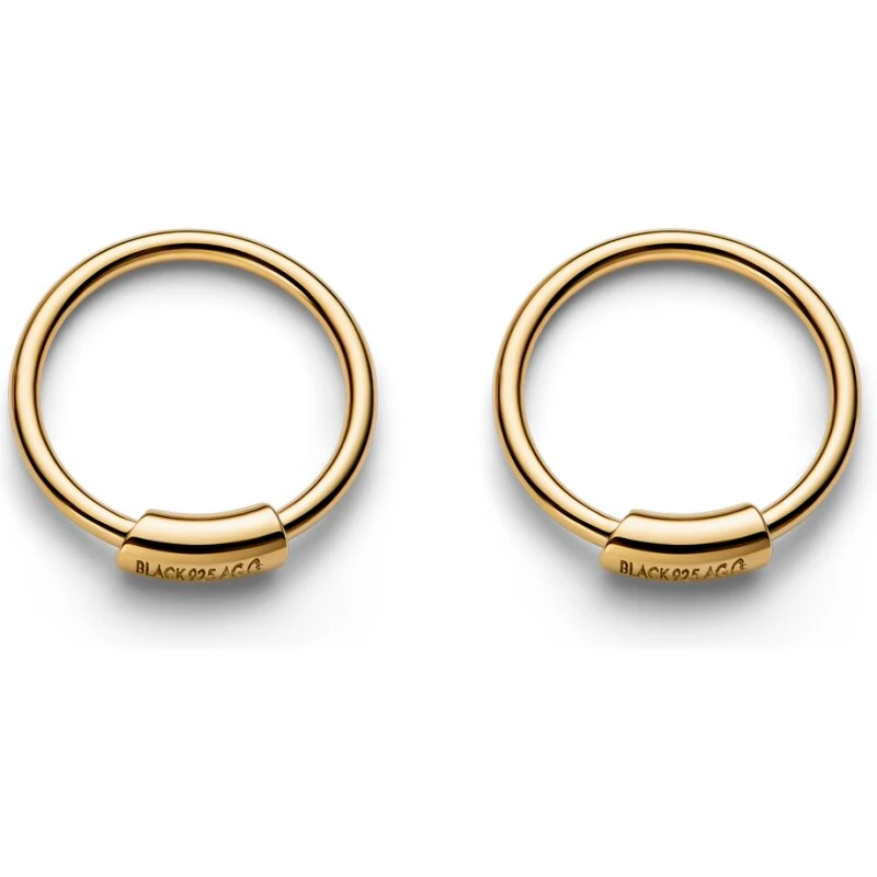 Maria Black Basic 8 Hoop 8 mm – 18K forgyldt