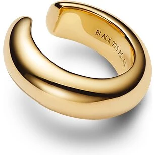 Maria Black Omotesando Chunk Ear Cuff – forgyldt sølv