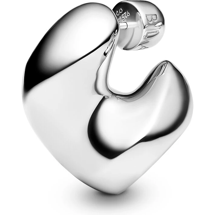 Maria Black Saddle Small ørering sølv