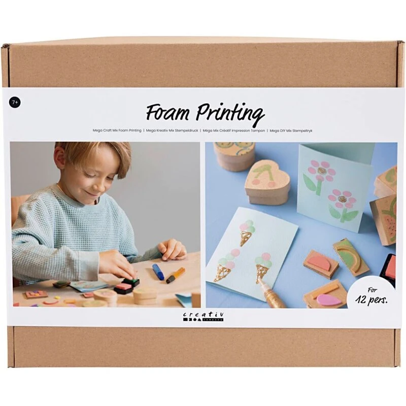 Creativ Gruppe DIY Kit – Stempeltryk til kort og æsker (10–12 personer)