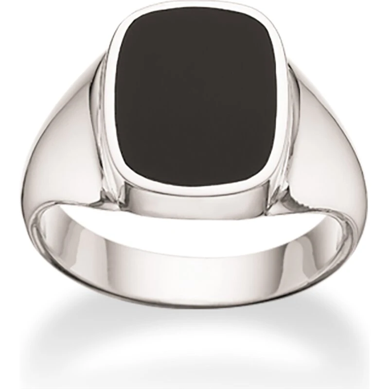Scrouples Sølv herrering med onyx - Model 791072
