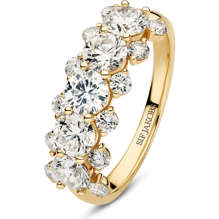 Sif Jakobs Fior Grande Ring 14 kt. rødguld, 2,30 ct lab-diamanter