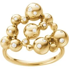 Georg Jensen Moonlight Grapes ring, 18 kt.