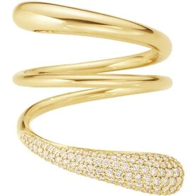 Georg Jensen Mercy Twist ring 18 kt rødguld m. 0,49 ct diamanter