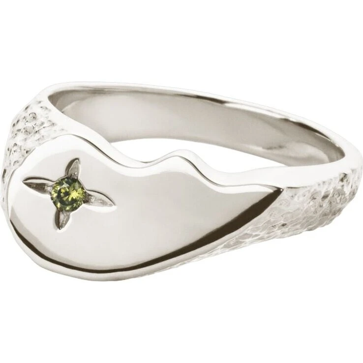 Camille Brinch Shiny BFF Sparkly Ring, 925 sølv 8 mm