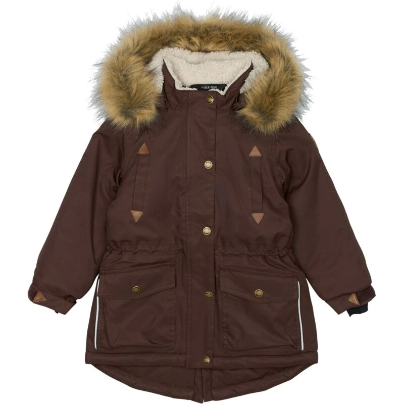 Mikk-line Twill Parka Vinterjakke French Roast 92-152