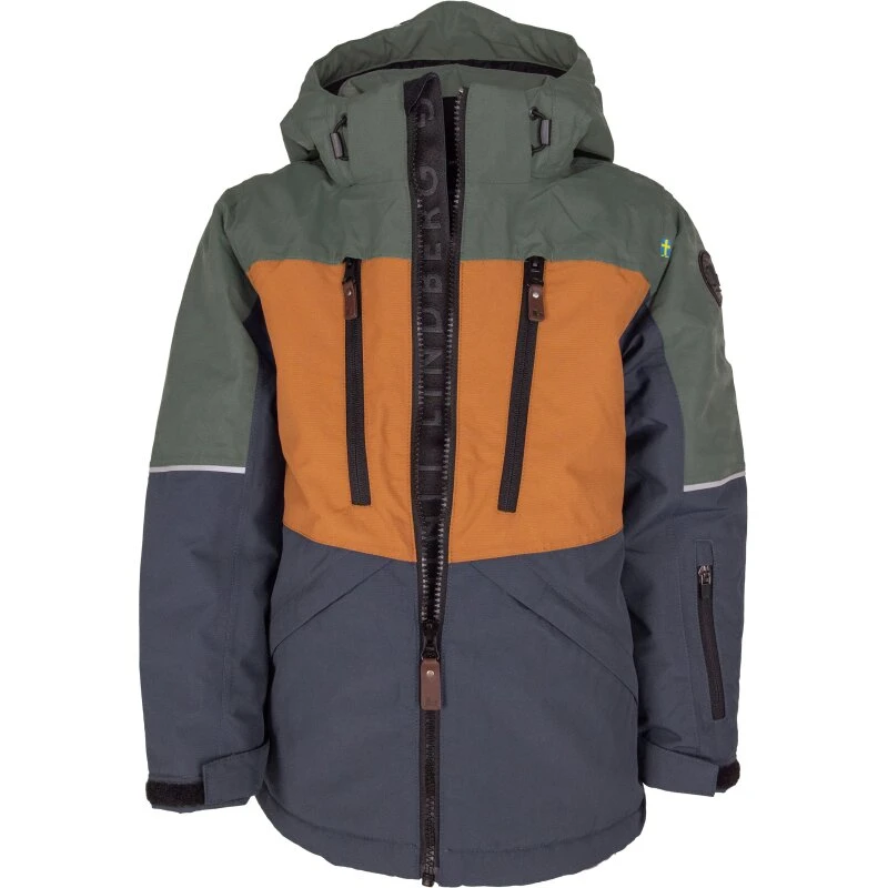 Alpine Vinterjakke Grøn/Blå – Vandtæt & Varmeisoleret Parka