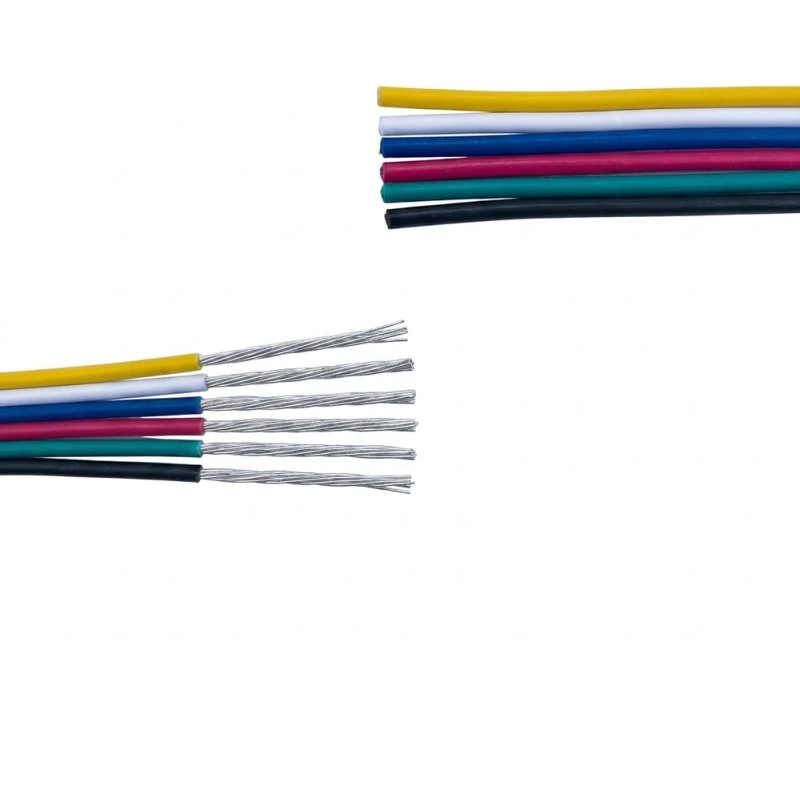 5m RGB+CCT-kabel til LED strip - 6x0,35 mm², 12/24V