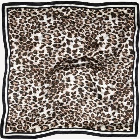 Sneaky Fox Leony silketørklæde 68×68 cm, mørkebrun