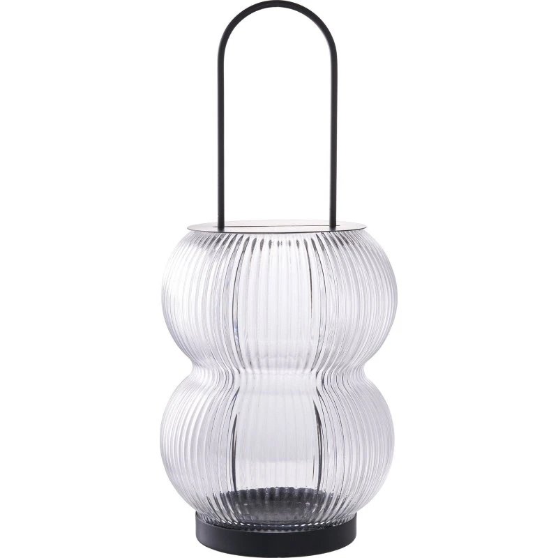 House Nordic Lucena Lanterne - Sort metal og glas