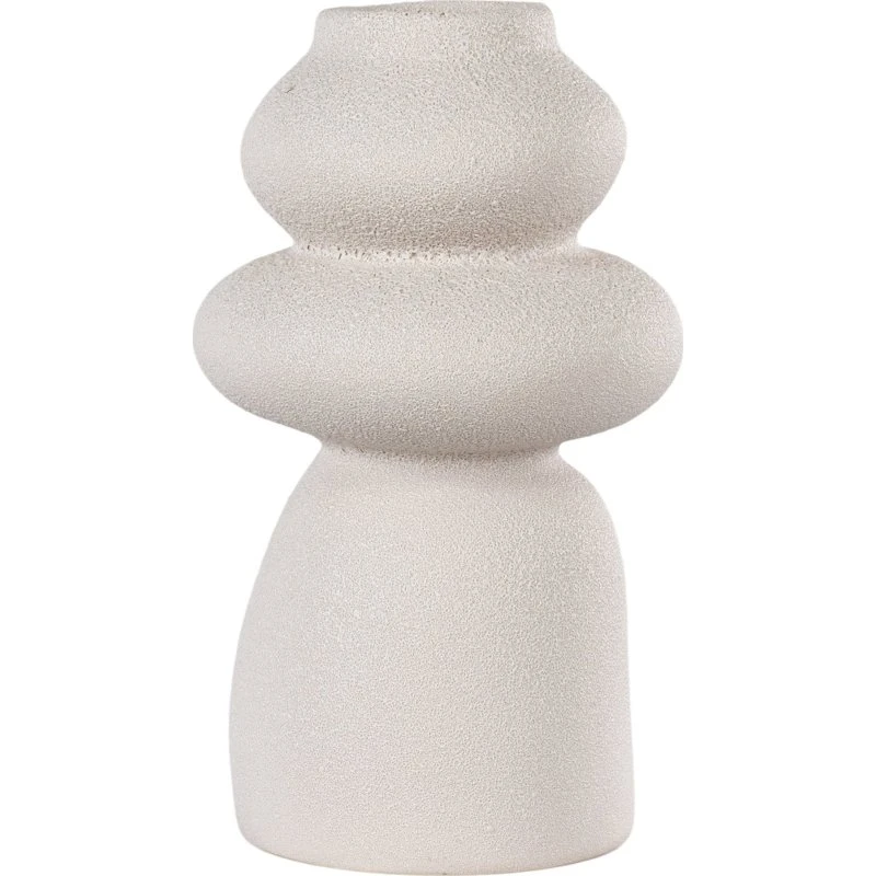 House Nordic Vase i beige keramik - Ø14,5 x 26,5 cm