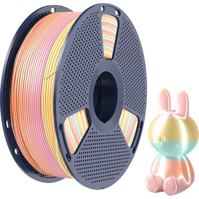 Sunlu PLA+ Silk Filament Rainbow 05, 1.75mm, 1kg