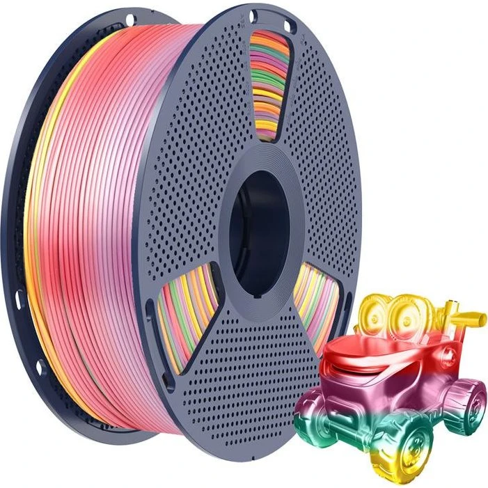 Sunlu PLA+ Silk Filament Rainbow 01 - 1.75mm, 1kg