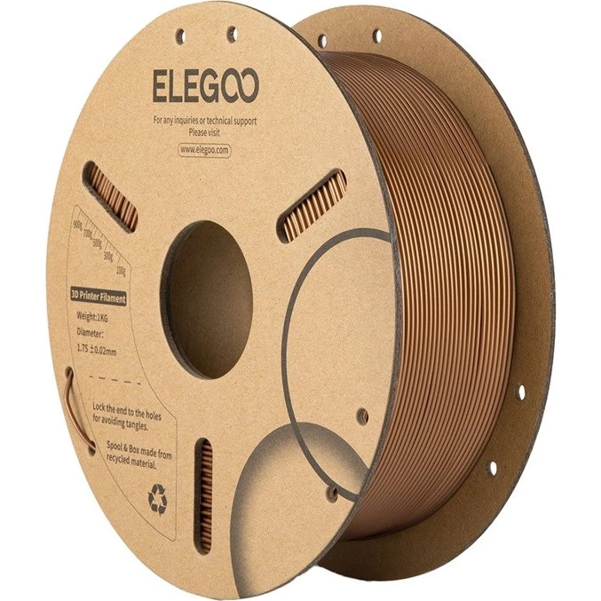Elegoo PLA Filament Bronze, 1.75mm, 1kg
