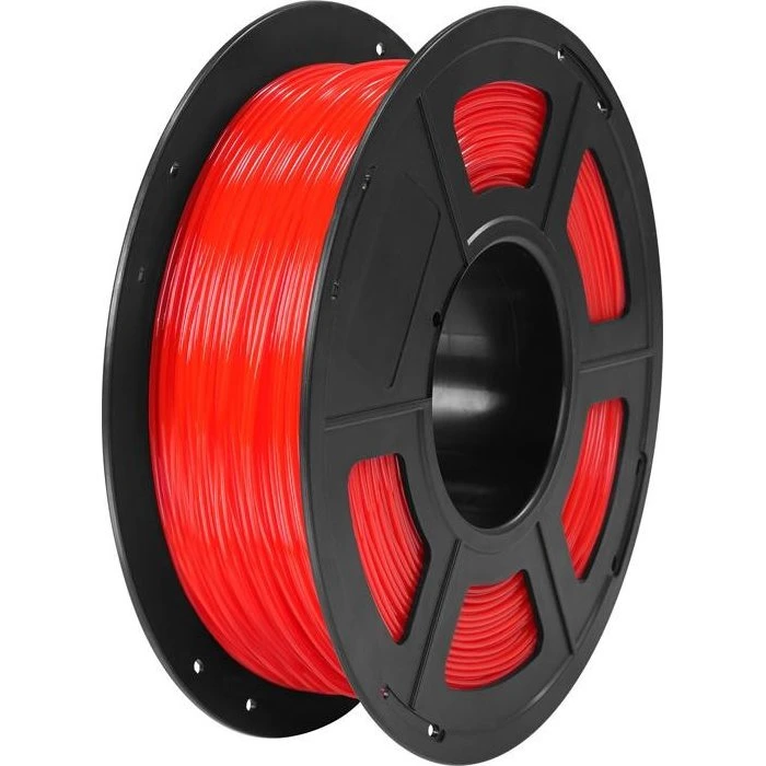 Anycubic TPU Filament 1kg - Transparent Rød 1.75mm
