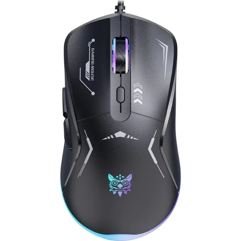 Onikuma CW917 Wired Gaming Mouse - Sort med RGB