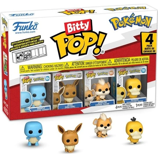 Funko Bitty POP! Pokémon Squirtle - 4-pack Mini Figurer