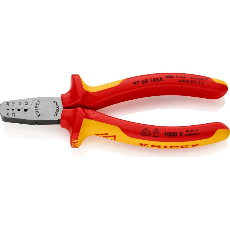 KNIPEX 97 68 145 A Crimptang til kabeltyller 145 mm