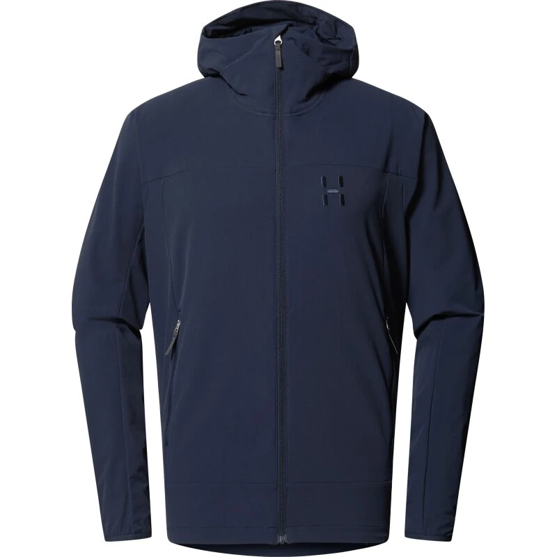 Haglöfs Rosson Softshell Hood Herre – Tarn Blue