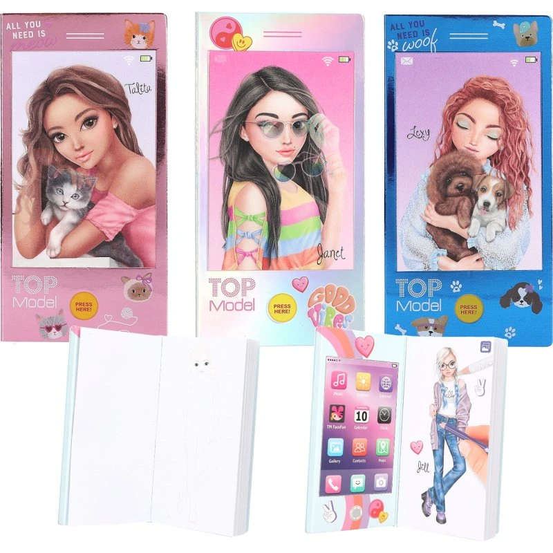 TOPModel Mini Mobilmalebog med lyd - Assorteret
