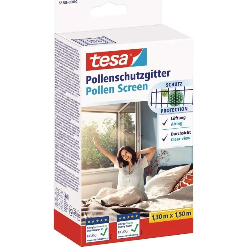 Tesa 55286 Vinduesnet med velcro - 130x150cm