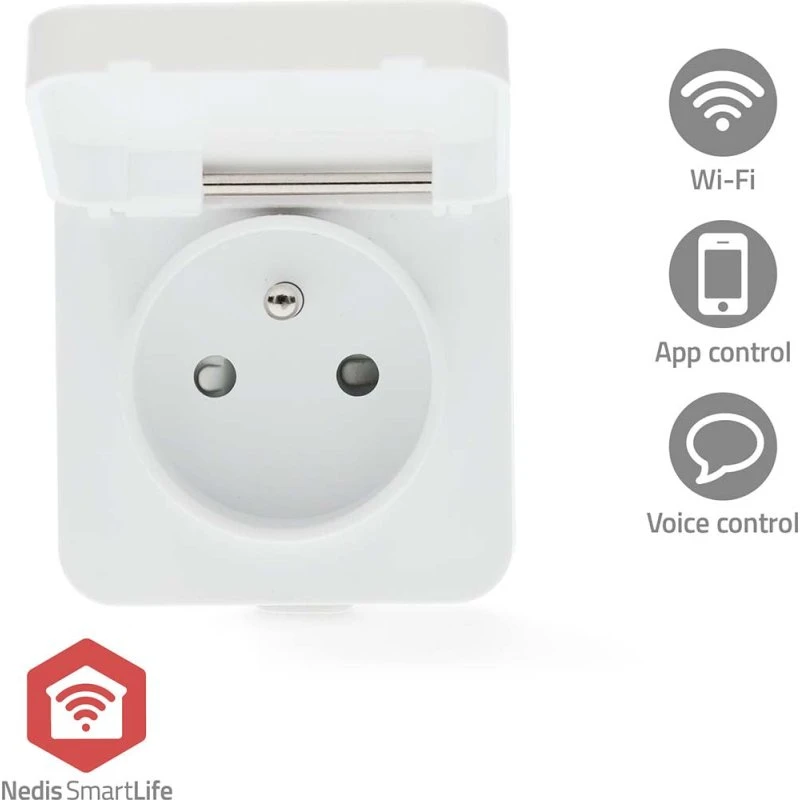 Nedis SmartLife Zigbee Smart Plug IP44 Type E - Hvid