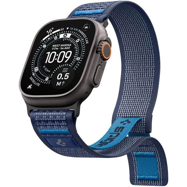 Spigen Athlex Air 2 Band Marineblå Stof til Apple Watch