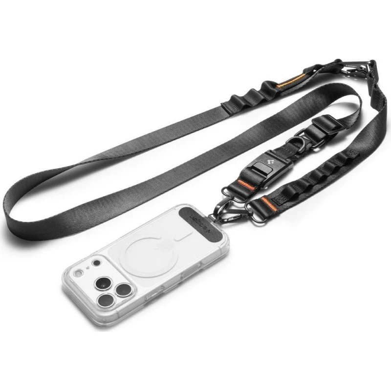 Spigen DA30M Universal Crossbody & Håndledsrem - Sort