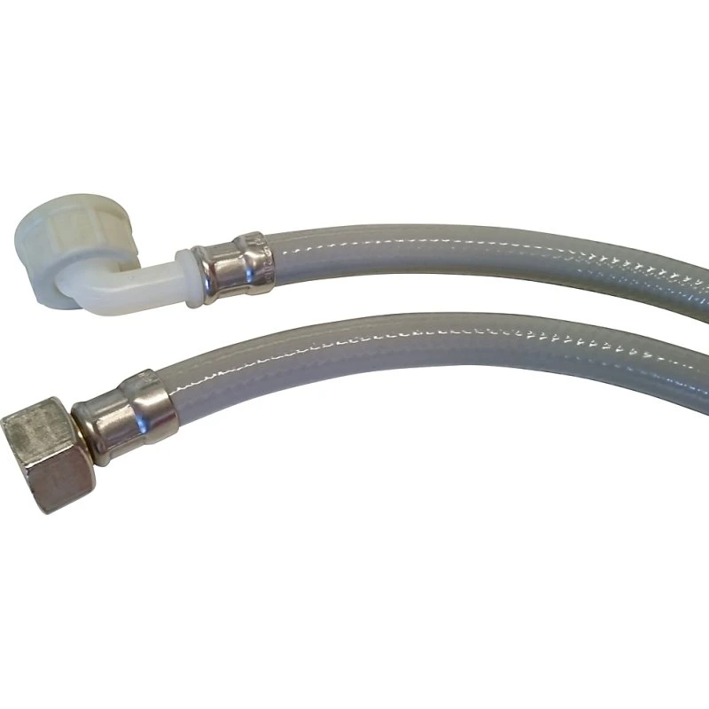Neoperl Tilløbsslange 1500 mm PVC 1/2 oml. x 3/4 vinkel, grå