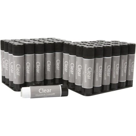 Creativ Company Clear Limstift, Rund, 10g - 48 stk.