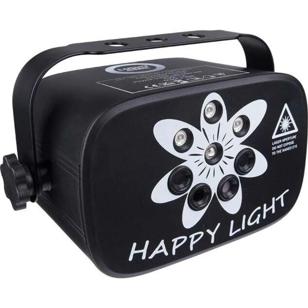 Light4Me Party Light 1 LED partylampe med strobe og laser