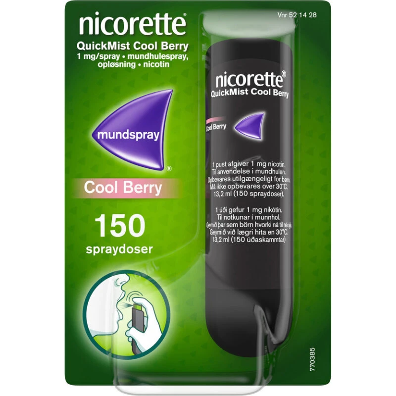 Nicorette QuickMist Cool Berry 1 mg/spray (1 stk)