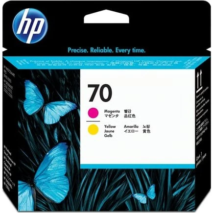 HP 70 DesignJet Skrivehoved - Magenta & Gul (C9406A)