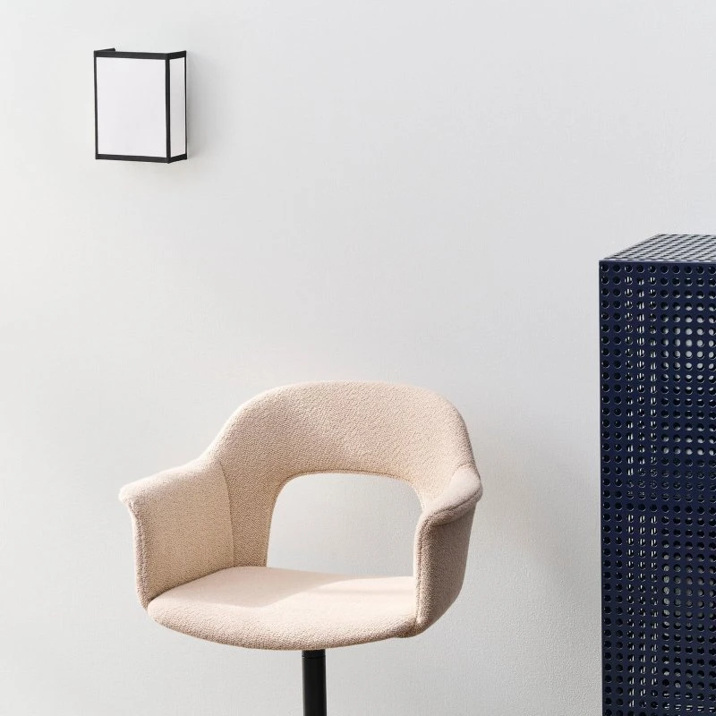 HAY Ava Square Væglampe - Hvid - E14