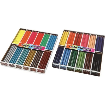 Colortime Farveblyanter 4+5 mm, Assorterede farver, 288 stk.