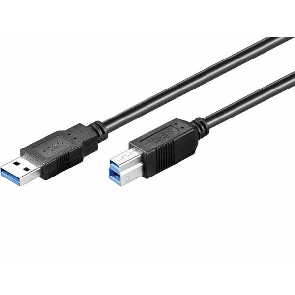 Goobay USB 3.0 kabel, A til B, Sort (5m)